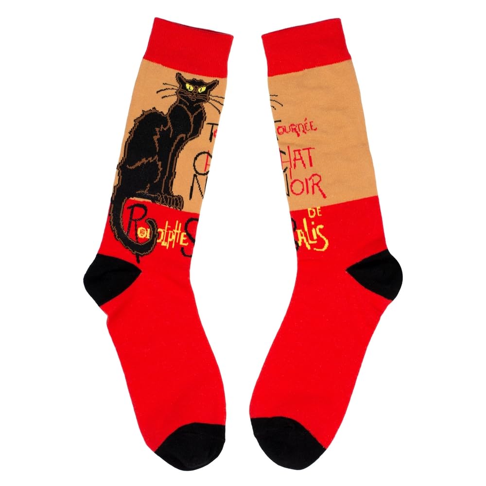 JOE COOL Socks cotton gents Paris café cat orange