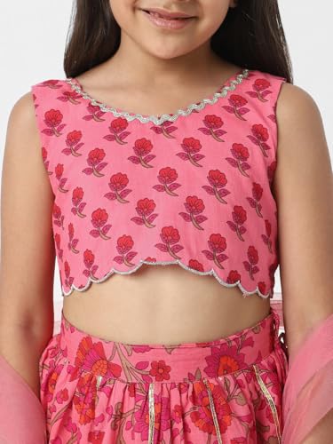 Image of Nautinati Girls Lehenga Choli Set