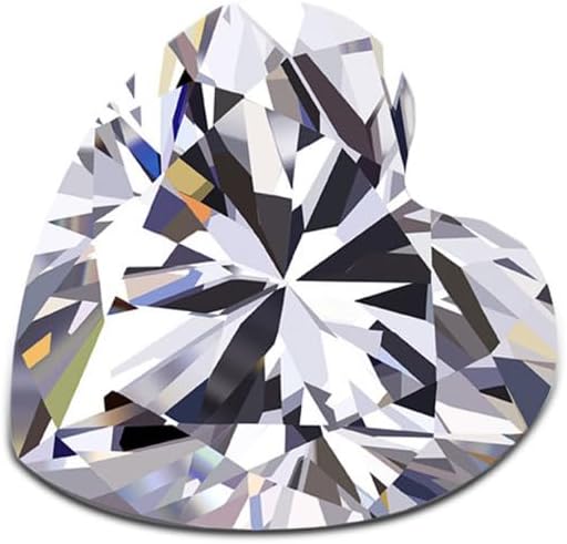 Ginlee 1-5 Carats Moissanite Loose Gemstone D Colorless VVS1 Clarity Excellent Round Cut with GRA Certificate for Ring Earrings Pendant Jewelry Making
