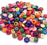 400 stk Mix Farben Holzperlen Set