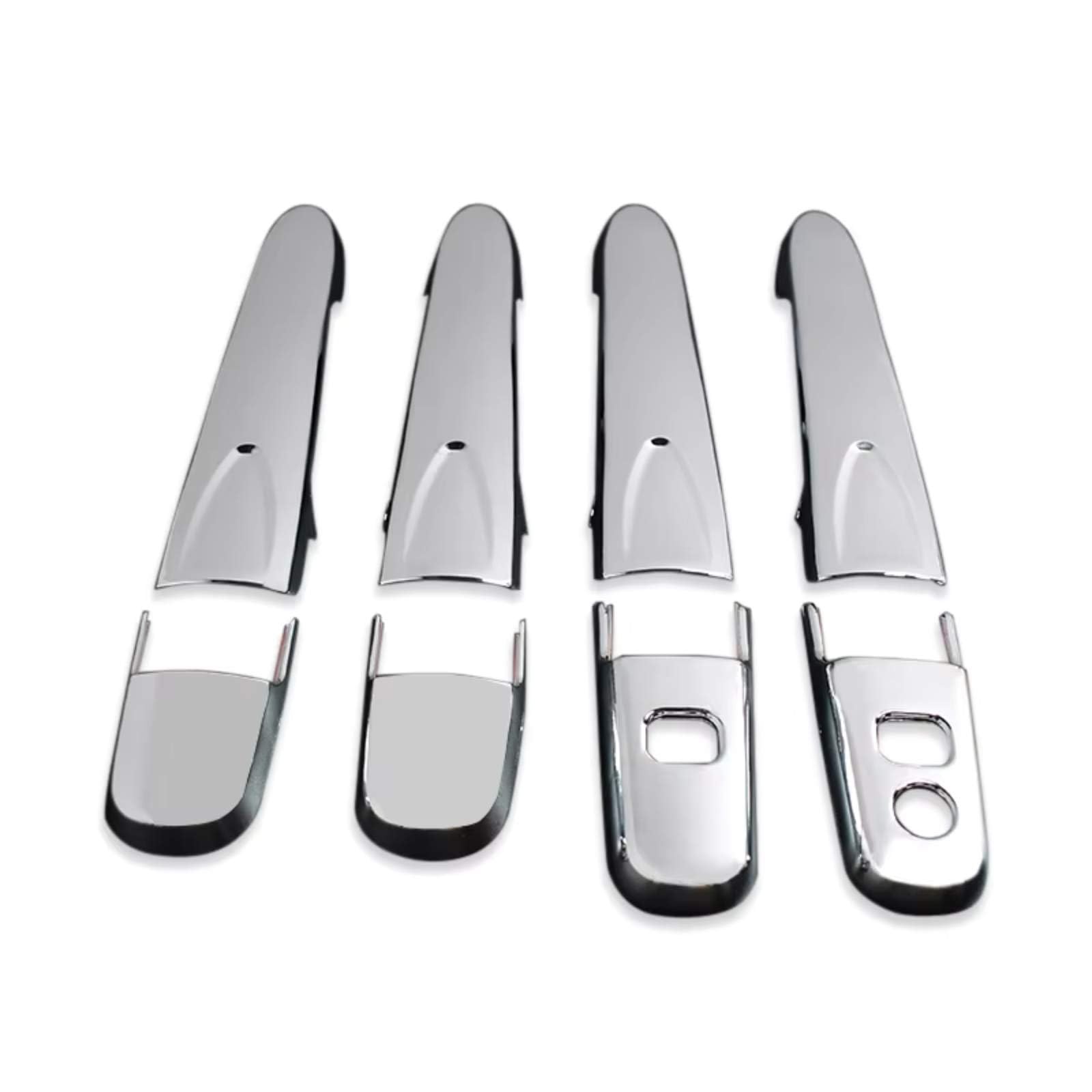 JJRFVBGT Door Handle Trim Compatible with Toyota for Rush 2018 2019 2020 2021 ABS Chrome Cover Hole Accessories Car Exterior Door Handle Housing(Chrome)