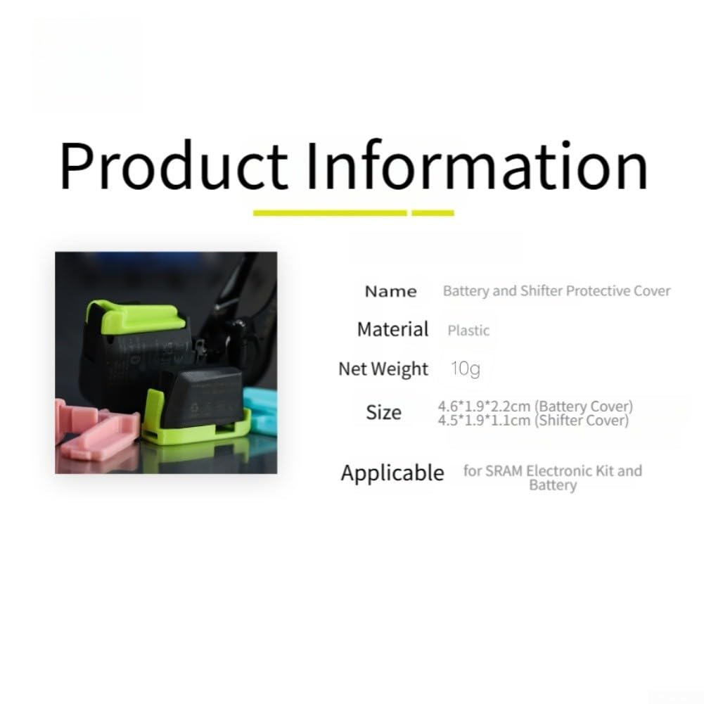 Copertura per batteria SRAM per ETAP Axs, piastra di protezione deragliatore, in plastica leggera, vestibilità sicura, per gruppi elettronici Force Red (verde)