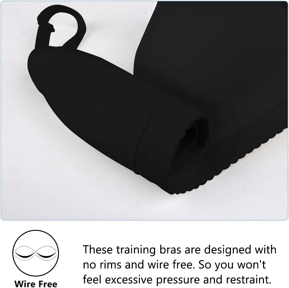 Phennie's Big Girls Cotton Training Bras Kids Wireless Light Padded for Teens 10-18 Years - Image 4