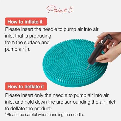 Image of Primasole Balance disc 1 PC Comes with an air Pump Exercise Disk for Stability Workout