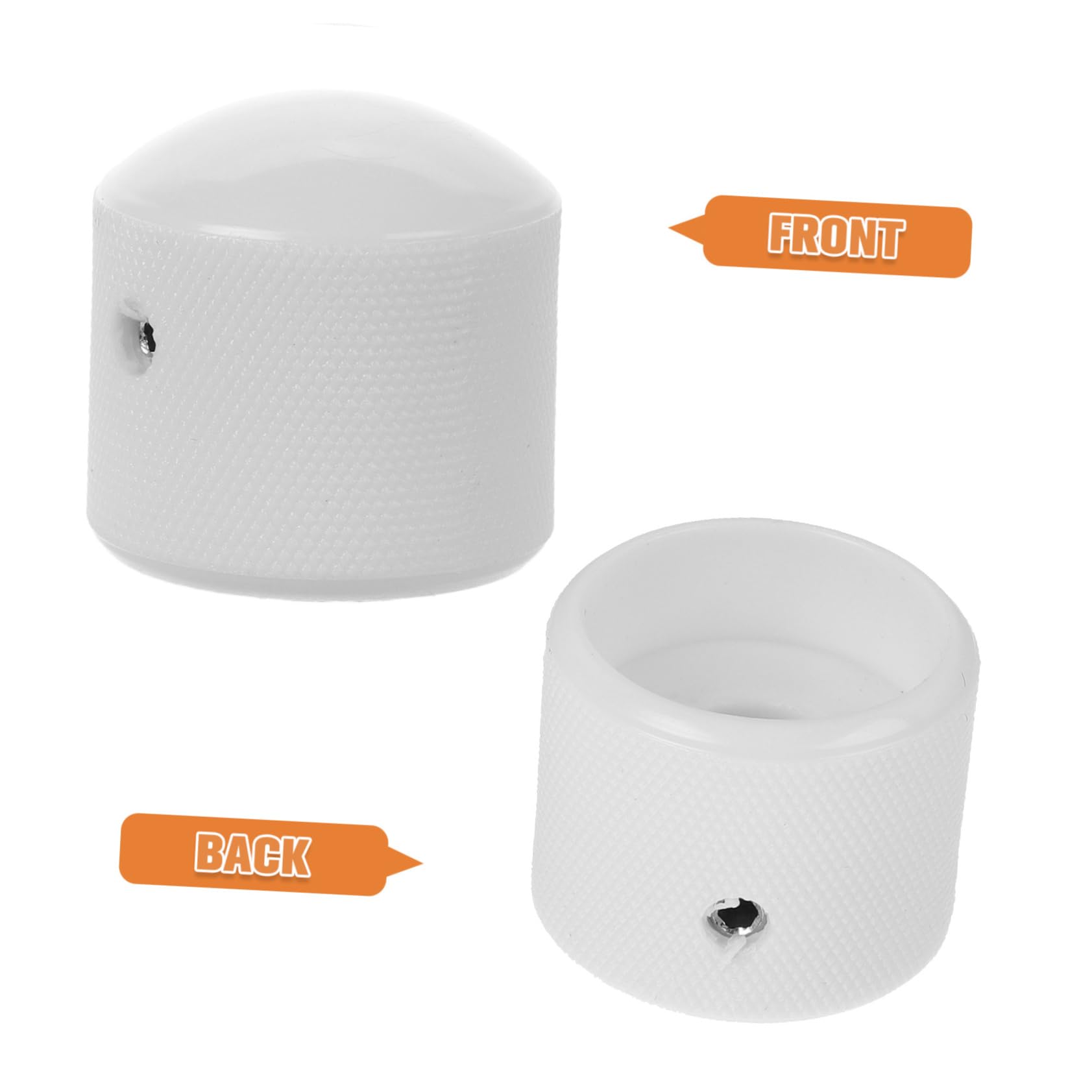 Yardwe Guitar Knob Guitar Accessories Volume Knob Accessory Guitar Supplies Guitar Volume Knobs Useful Bass Volume Knobs Guitar Accessory Guitar Volume Caps Plastic White