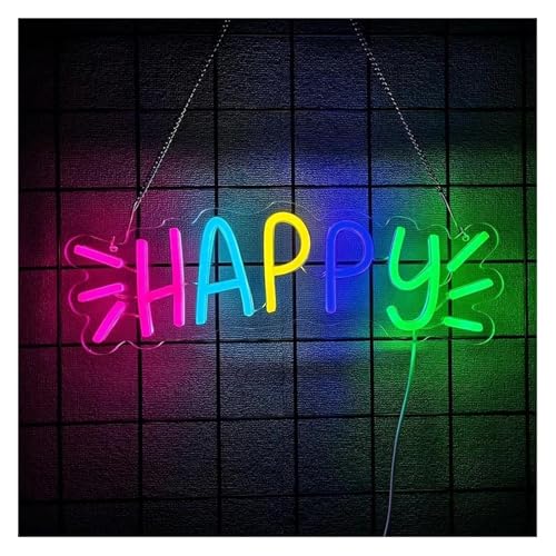 Enseigne lumineuse LED Joyeux pour illuminer une décoration de fête terne