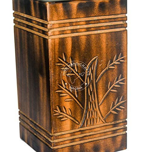 Urne funéraire en bois grand format pour conserver les cendres avec dignité - 5
