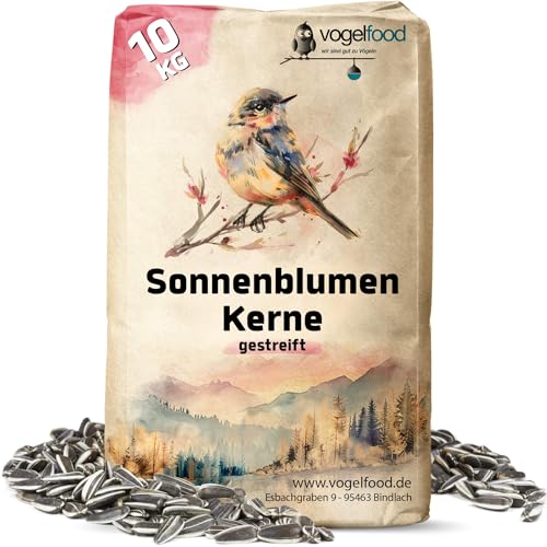 Vogelfood 10 kg Sonnenblumenkerne gestreift Wildvogelfutter Vogelfutter frische Ernte Wildvögel