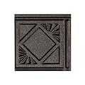 FASÄDE Traditional Style/Pattern 4 Decorative Vinyl Backsplash Panel in Smoked Pewter (6X6 Inch Sample)