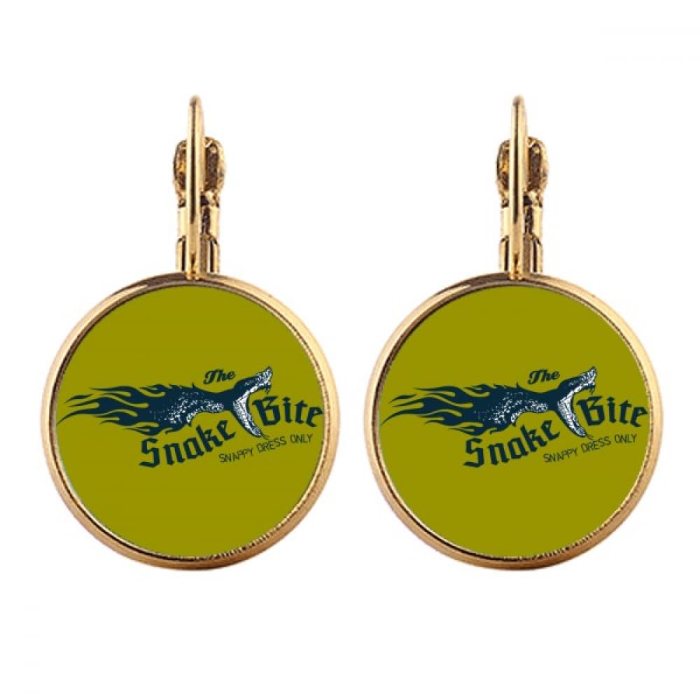 Boucles d'oreilles pendantes clip serpent pour oreilles non percées