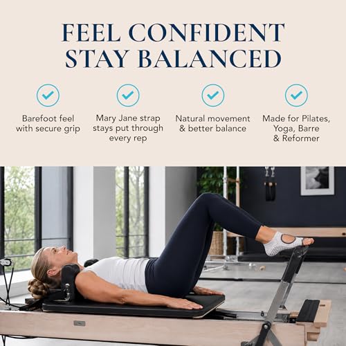 Image of Tucketts Allegro Toeless Pilates Socks with Grips for Women, Non-Slip Open-Toe Grip Socks, Yoga, Barre, Dance, Reformer, Home