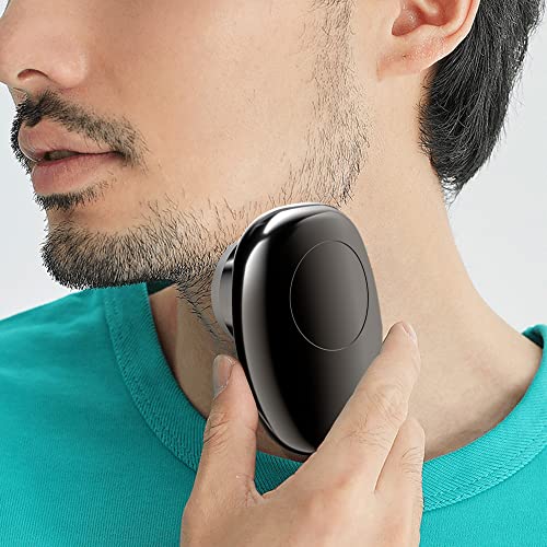 2023 New Portable Mini Electric Shaver, Premium Electric Razor For Men With Lcd Power Display, Pocket Size Washable Electronic Razor, Ipx7 Waterproof Type-C Fast Charge Shaver (Bright Silver) #TOP6