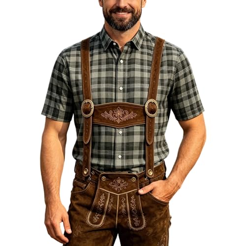 Chemise été homme légère pour l'Oktoberfest et les soirées festives chics de la saison.