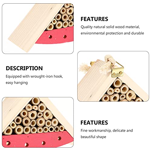 Yardwe Wooden Insect House Wooden Bug Hotel Butterflies Shelter For Bees Butterflies Ladybugs Lacewings Mason Habitat #TOP3