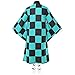 NQIQIN Tanjiro Nezuko Anime Cosplay Costume Kimono Outfit Set Halloween Costume for Boy Girls Teenage, 130