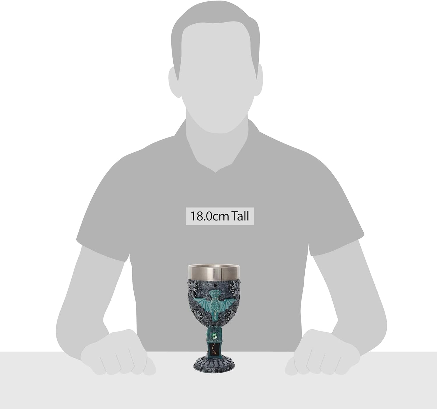 Enesco Disney Showcase The Haunted Mansion Decorative Chalice Goblet, 7.09 Inch, Multicolor