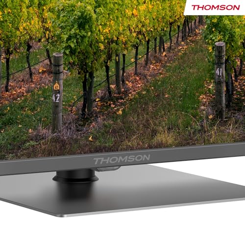 THOMSON 50 Zoll (126cm) QLED Zentraler Standfu&szlig; Google Smart TV, Wi-Fi, Dolby Audio, Bluetooth 5.1, Triple-Tuner (Kabel/Satellit/Antenne), HDMI, CI+, A+ Panel - 50QG5C14