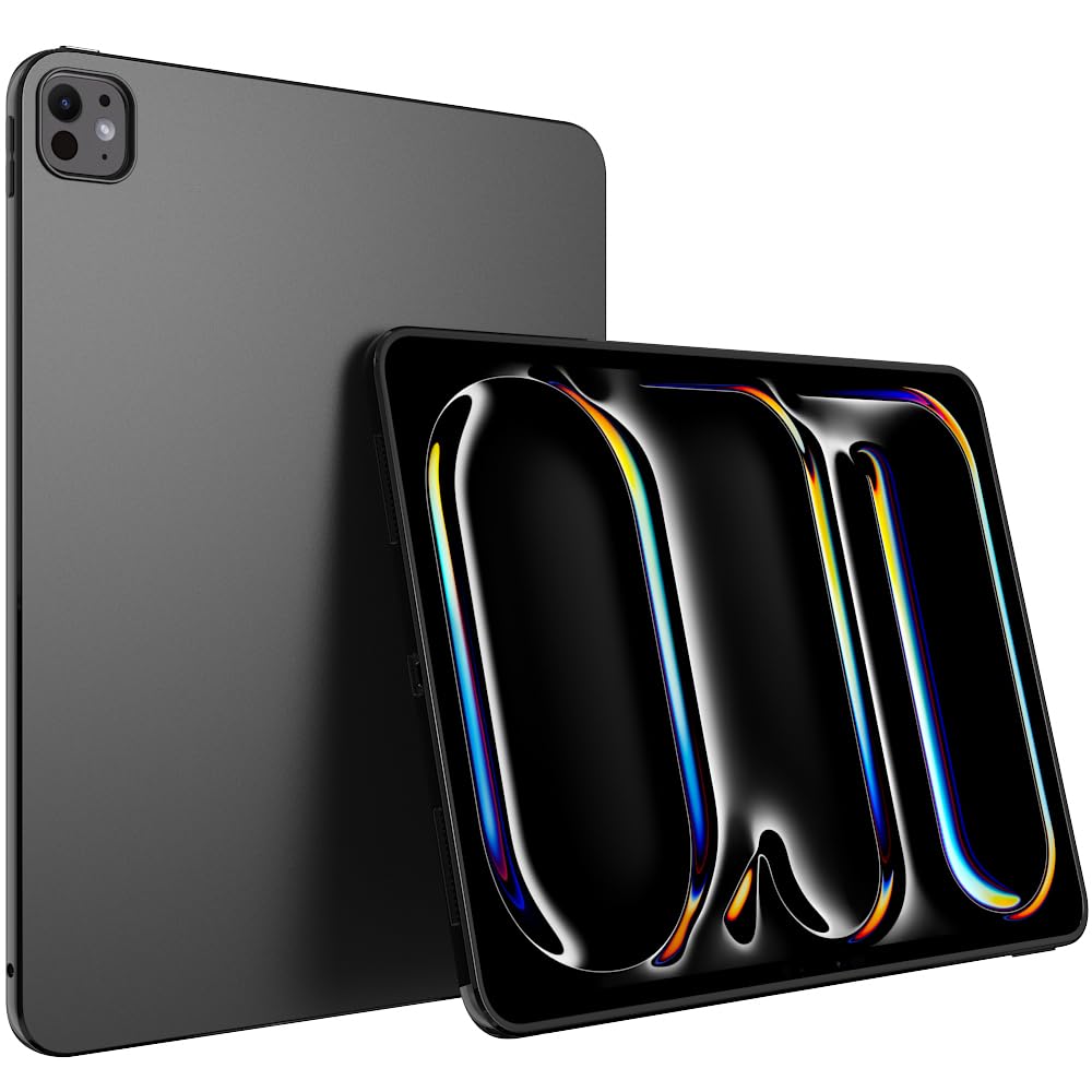 Puxicu for iPad Pro 13 Inch Case M4(2024), Slim Design Matte TPU Rubber Soft TPU Protective Cover for New iPad Pro 13 Inch M4 (2024 Model, 7th
