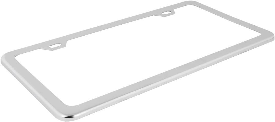 Grand General 60401 Stainless Steel License Plate Frame with 2 Holes