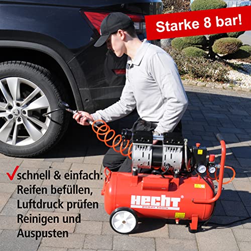 Mobiler Flüsterkompressor 24l mit 8 Bar Druck und 800W Leistung