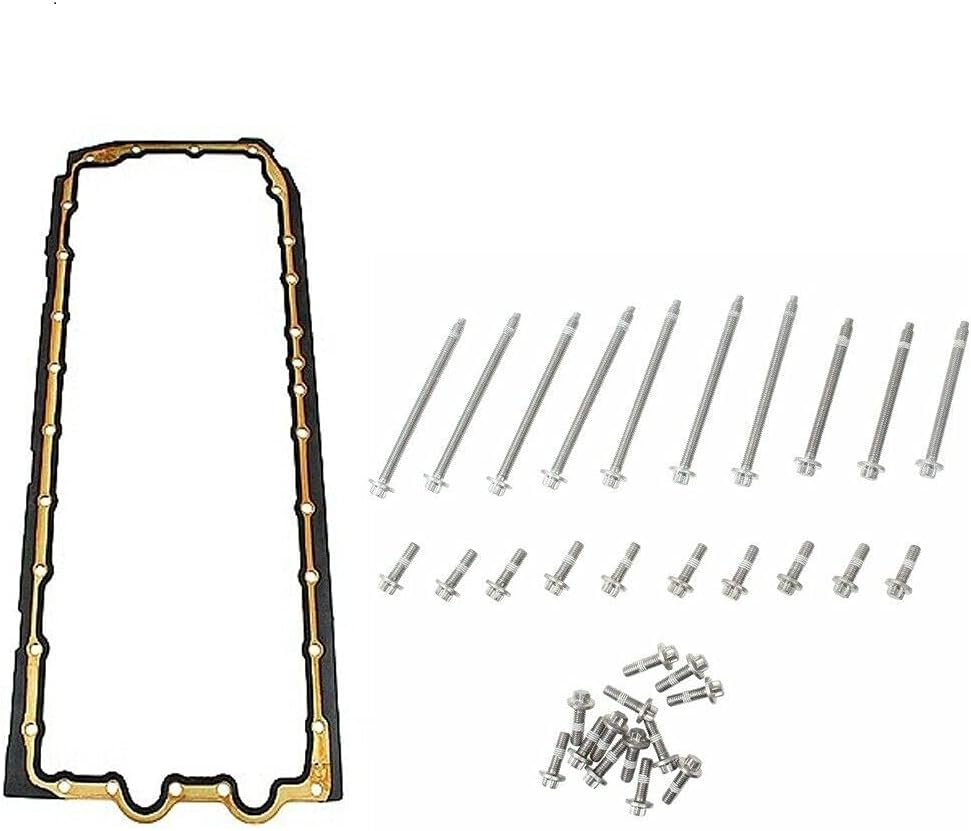 Motor Engine Oil Pan Gasket & Bolt kit Compatible with BMW