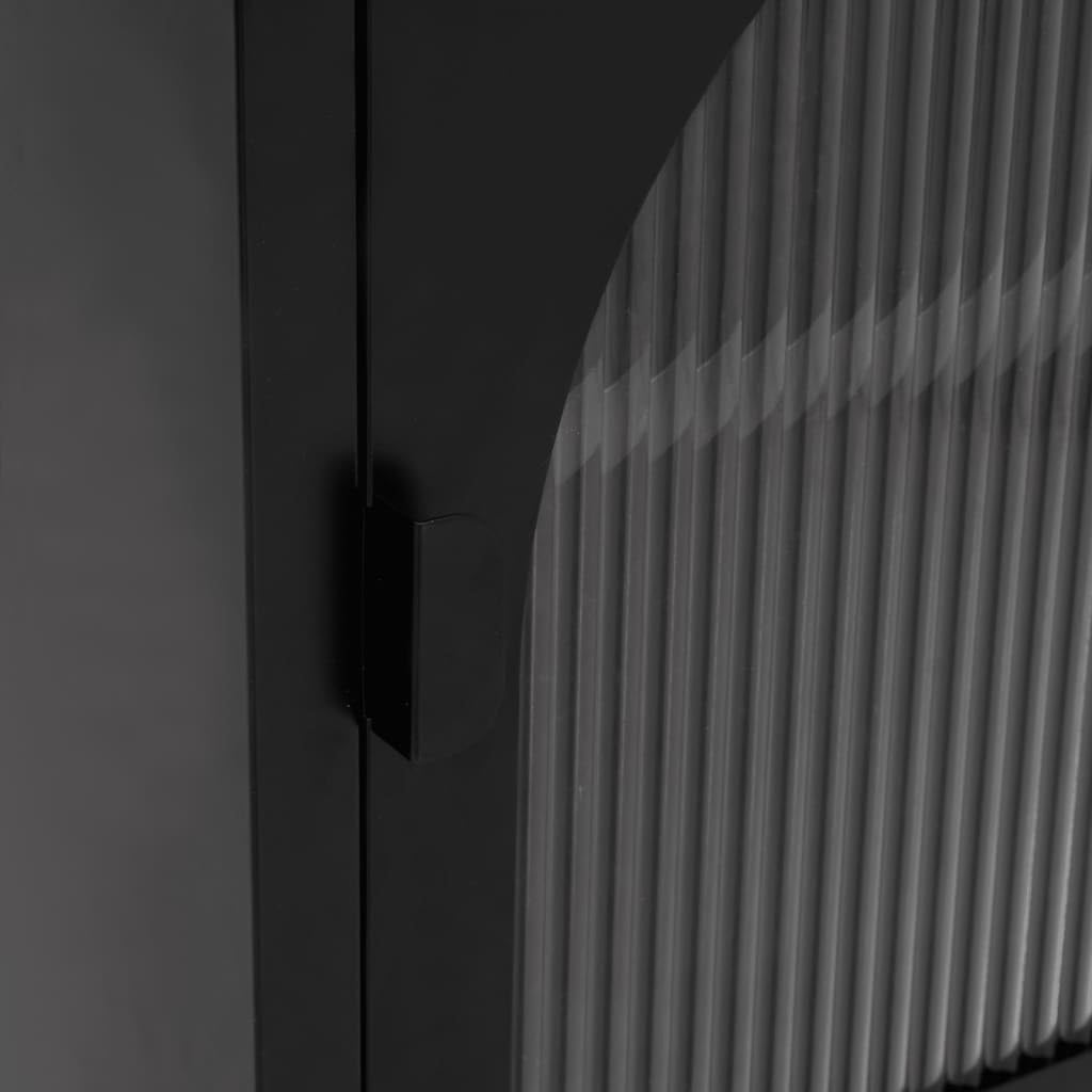 vidaXL Mesitas de Noche 2 uds, Mesas Auxiliares con Almacenaje, Soportes para Teléfono, Armarios de Cama para Dormitorio, Vidrio y Acero Negro