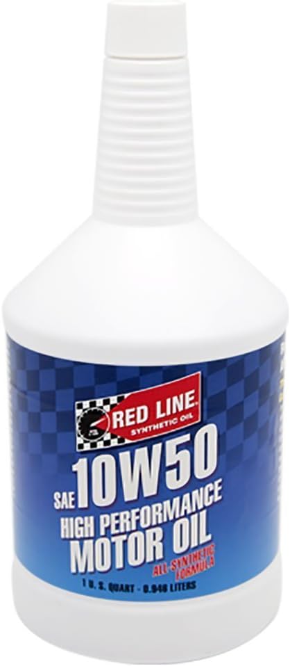 Red Line 11204-12PK 10W50 Motor Oil, 1 Quart, 12 Pack