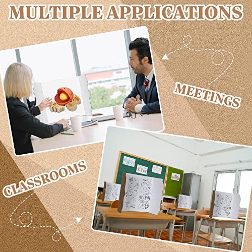 8 Pcs Trifold Poster Board 12 X 22 Inch Trifold Display Presentation Board Display Boards Poster Board Trifold For Photo Exhibition (White) #TOP2