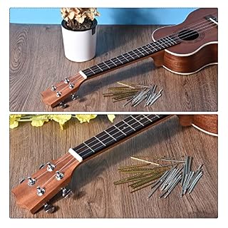 sourcing map Ukulele Fret Wire Fretboard 12 Fret 1.8mm Argenté pour Fingerboard Remplacement, Paquet de 24 – Image 5