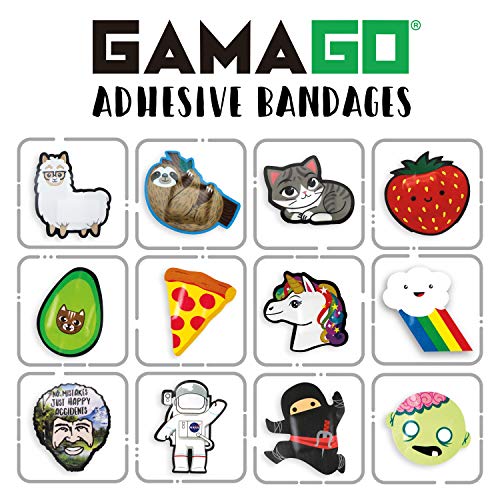 Gamago Kitten Bandages For Kids & Kidults - Set Of 18 Individually Wrapped Self Adhesive Bandages - Sterile, Latex-Free & Easily Removable - Funny Gift & First Aid Addition #TOP4