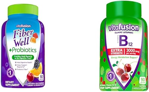 Miniatura 10 de Vitafusion Fiber Well + Probióticos 60 unidades y paquetes de gomitas vitamínicas Fiber Well Fit 90