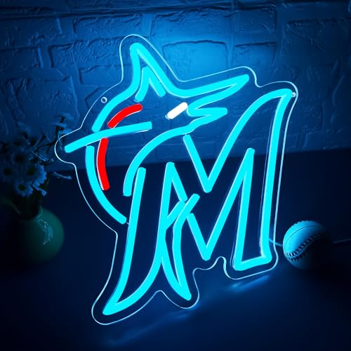 Image of Baseball Neon Sign for Wall Decor Baseball Neon Light for Man Cave Team Led Light Up Sign for Bedroom Bar Dorm Party Birthday Gifts for Sport Fans 5V USB Powered Size 12 * 12.5(ZYLD292)