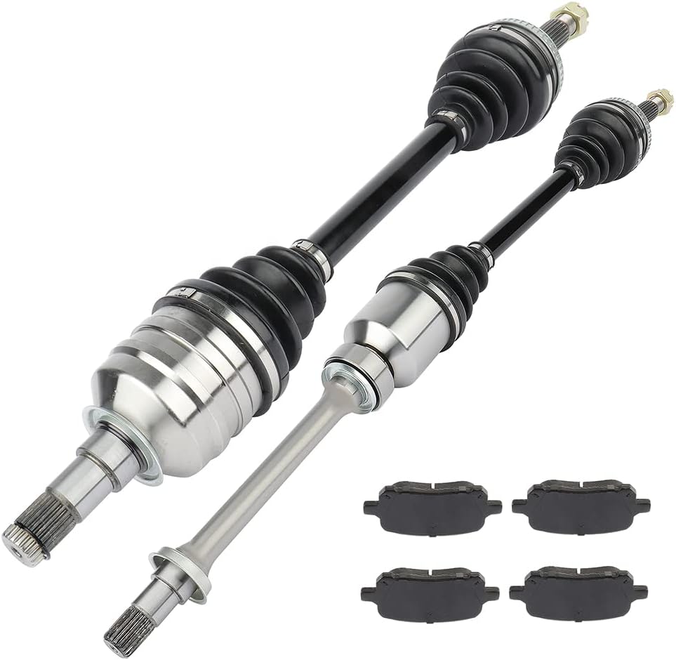 ECCPP/CV Axles & Brake Pads Assembly fit for Toyota Solara 2 2L Front Left Right 66-5038 NCV69505 D707-7581