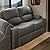 RecPro Charles 58" Powered Double RV Wall Hugger Recliner Sofa | RV Loveseat | RV Furniture | Cloth by RecPro