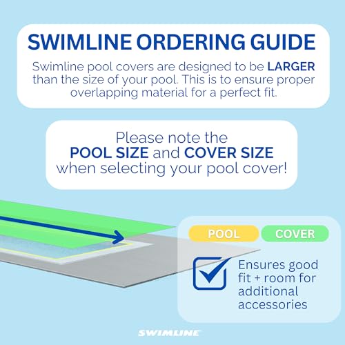 Funda para piscina Swimline 20'x40' Ripstopper Verde/Negro miniatura 5