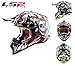 Produktbild MOTORRADHELM LS2 MX470 Subverter Voodoo Motorrad Motocross Quad Sporthelm Off-Road MX ATV Motorroller Enduro Dirt Pit Bike Racing ECE Crash Rennhelm, Schwarz/White/Rot (XXL)