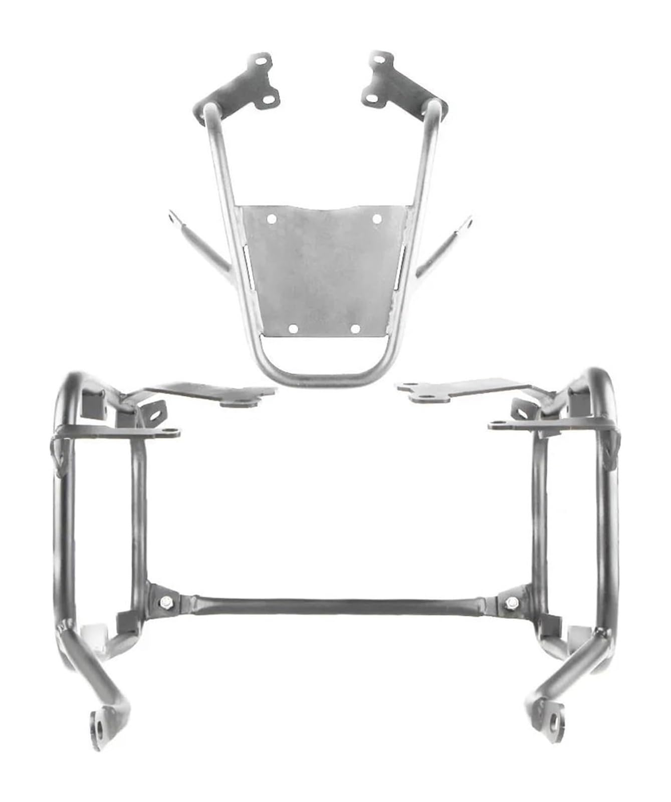 Motorra Gepäckträger hinten Für CB400X 2019–2022 Für CB500X 2019–2023 Topcase Satteltasche Gepäckbox Montagehalterung Gepäckträger(Silver One Set)