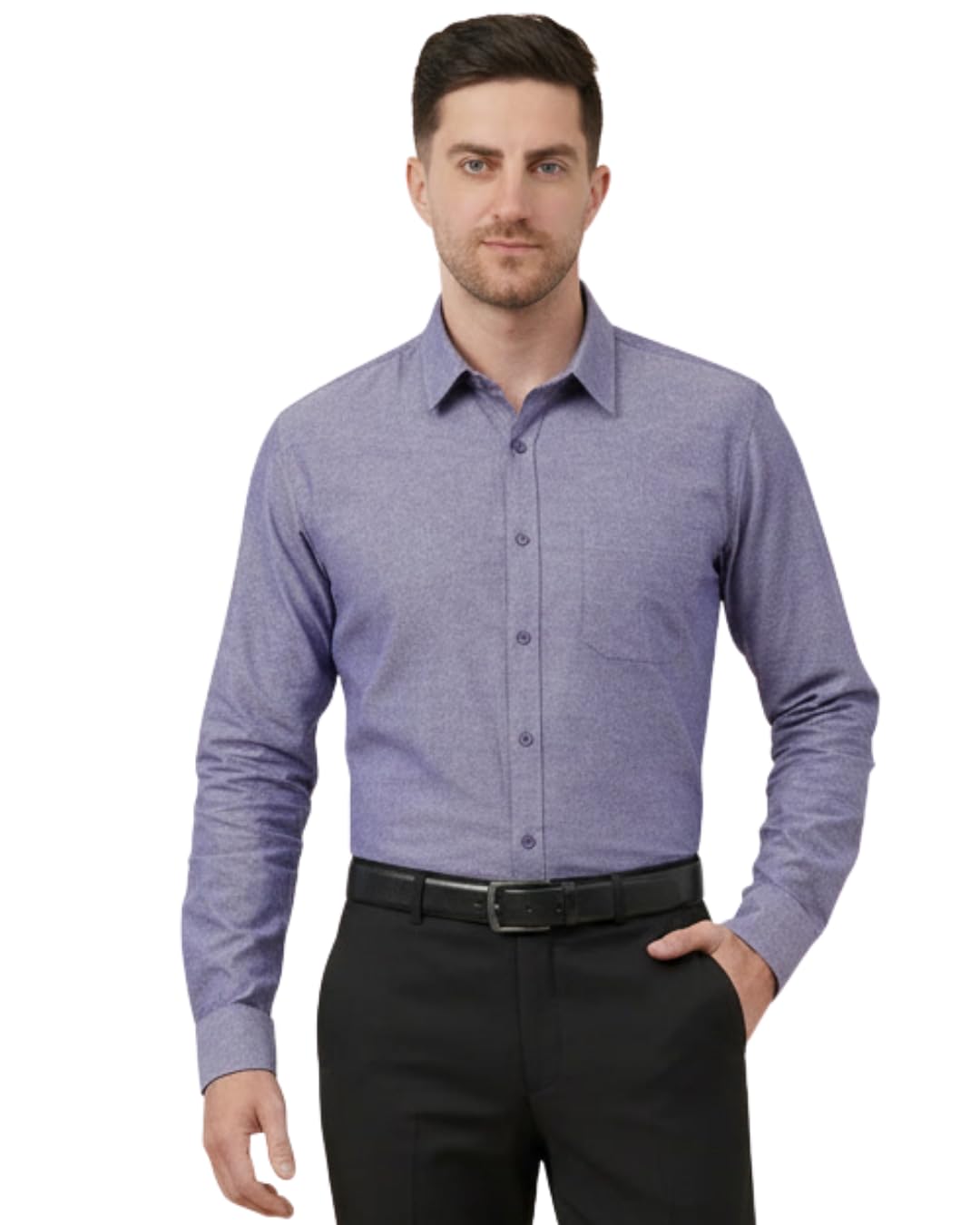 saintx Men's Formal Shirt with Pocket | Oxford Weave Cotton Rich Premium Fabric | Smart Fit | Full Sleeve | Everyday Summer Essential | Available in Plus Sizes-picture-33