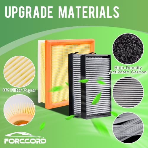 Image of Cabin & Engine Air Filter Kit for BMW X5 2011-18 (3.0T), X6 2008-19 (3.0T) | Replace #CF10936 CUK 2941-2 64316945586 CA11118 13717571355 C28125, Air Filter Combo Replacement Car Accessories