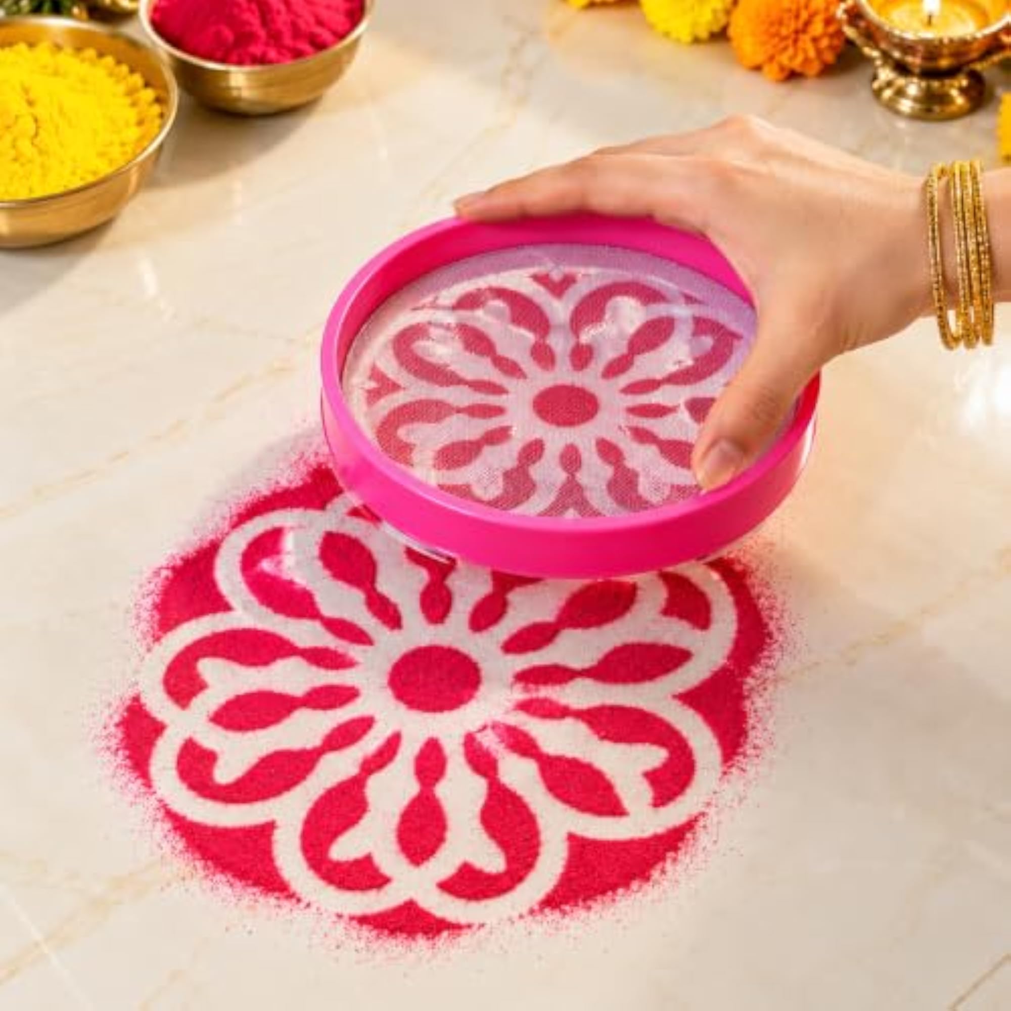 Magic Rangoli Making Kit Box, Creative Craft Set