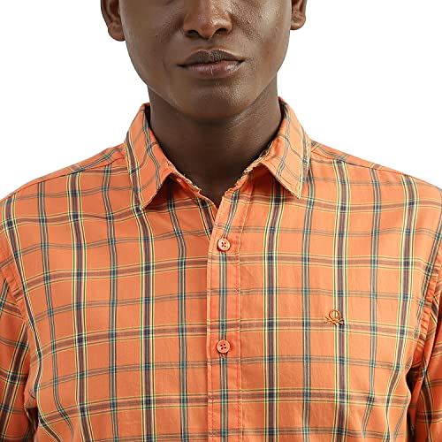 Image of UNITED COLORS OF BENETTON Men's Cotton Solid Slim Fit Shirt