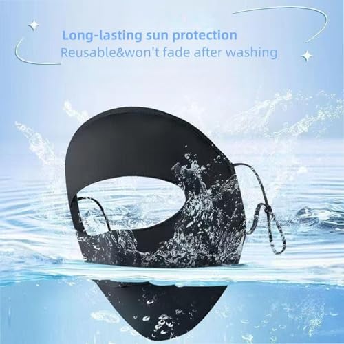 Image of 4Pcs Breathable UV Protection Full Face Mask Set, Comfortable Sun-proof Full Face Cover, Perfect for Cycling, Daily Commute and all kinds of Outdoor Activities for Women