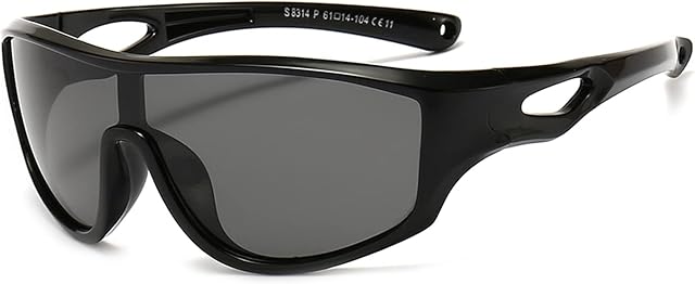 Outray Kid's Sunglasses Polarized UV400 Protection Sports Sunglasses Baseball Cycling Flexible Rubber Glasses For Boys Girls Age 3-7