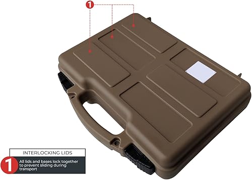 Miniatura 5 de Cedar Mill Fine Firearms - Estuche rígido de espuma para pistola con cerradura de espuma Pick and Pluck