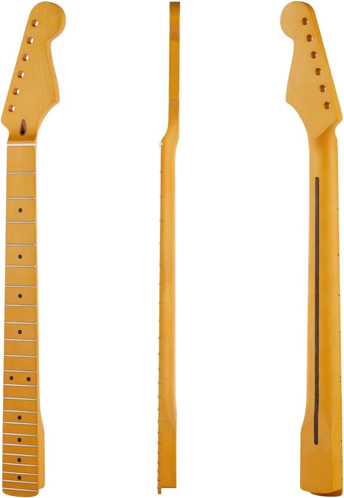 RIESKAS Guitar Neck 22 Fret ST Maple Fretboard Guitar Neck Guitar DIY Parts Replacement
