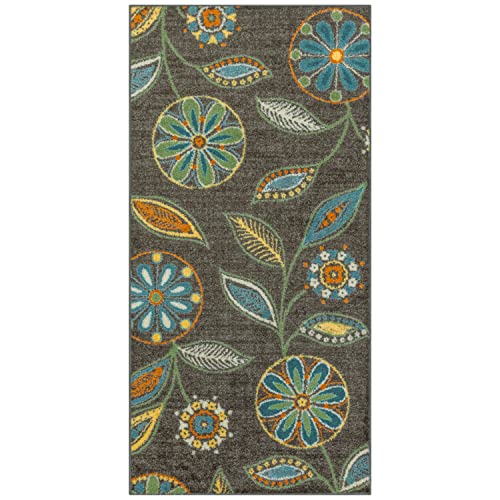 Maples Rugs Reggie Floral Runner Rug - Made in USA -