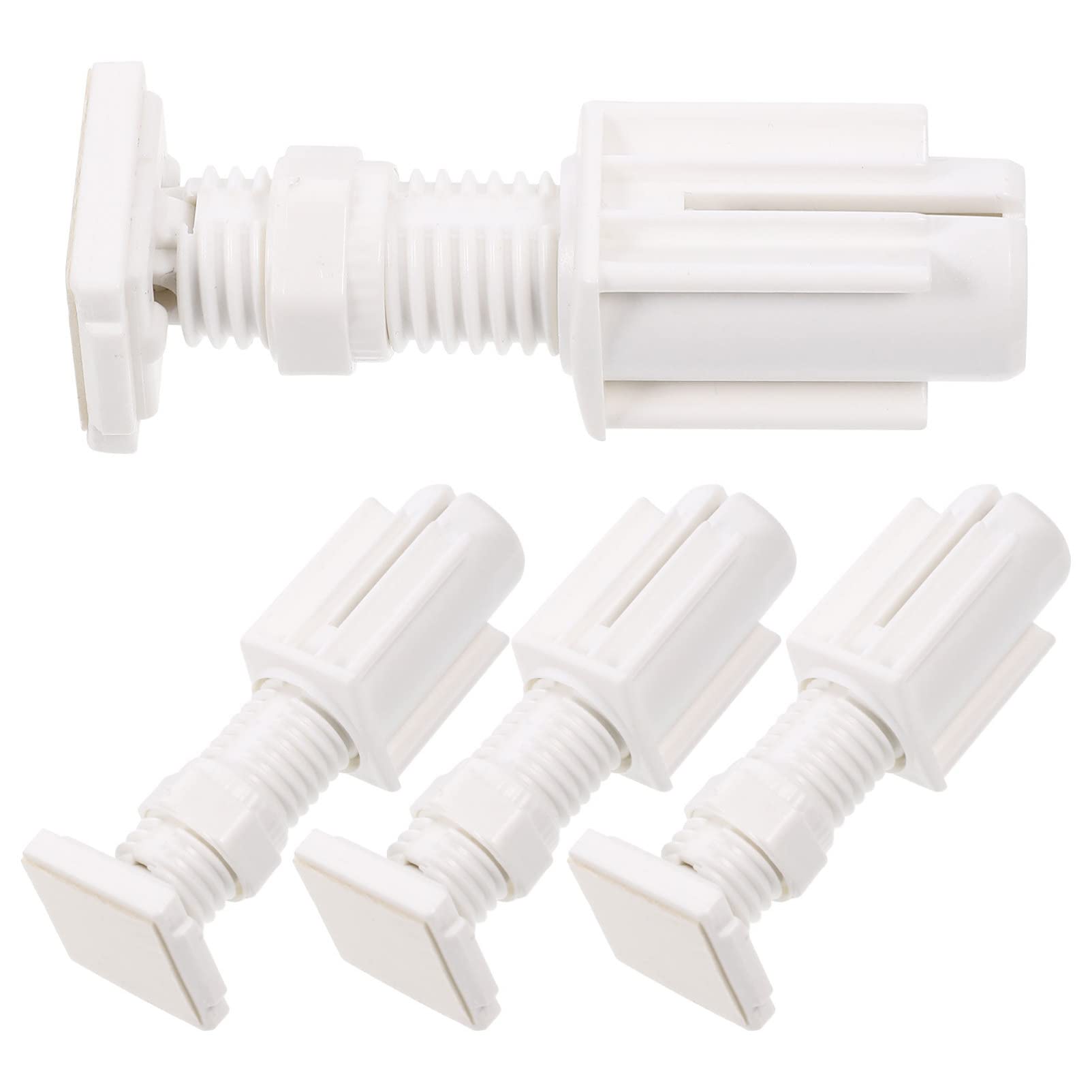 FOMIYESFOMIYES 4pcs Shutter Installation Code Vertical Blinds Replacement Part Mounting Louver Bracket Blind l Bracket Blind Repair Bracket for Blinds Louver Part Plastic Curtain Supplies White