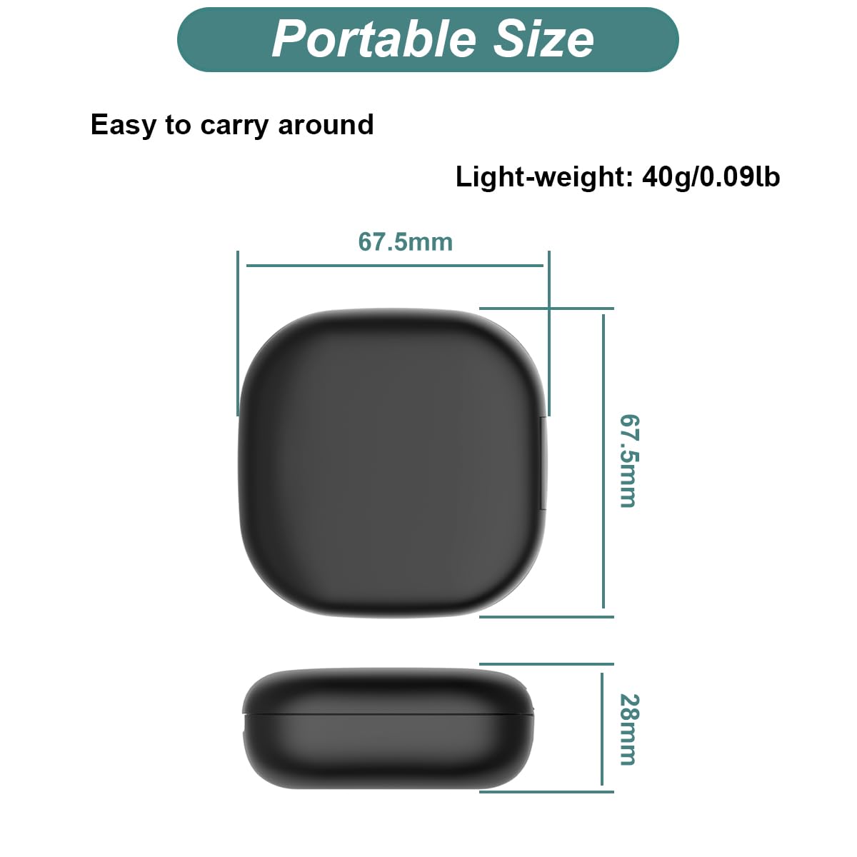 Charging Case for Shokz OpenFit 2/OpenFit 2+ Earbuds (500mAh