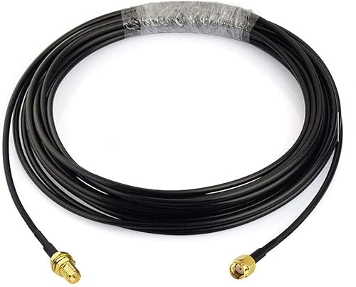 Miniatura 6 de Bingfu RP-SMA macho a RP-SMA mamparo hembra RG174 Extensión de antena WiFi Cable coaxial 16.4 ft 16.5 pies para router WiFi Tarjeta de red