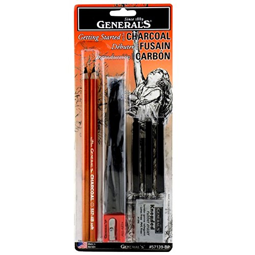 General Pencil 57139-BP Set de Lápices de Carbón Multicolor miniatura 1